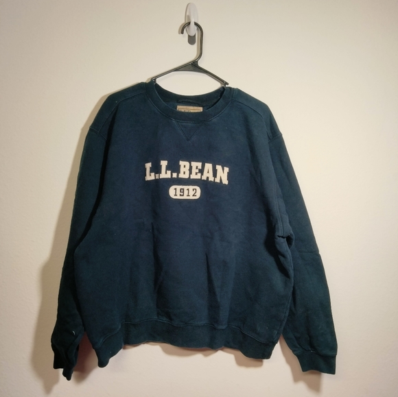 Vintage!! LL Bean 1912 Big Spell Out Big Logo Sweatshirt Crewneck